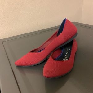 Rothy’s Red Flats size 7